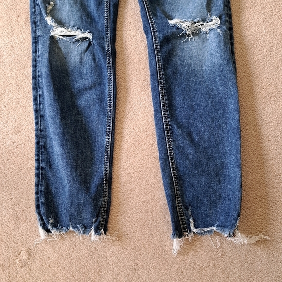 Silver Jeans Women's Boyfriend Jeans Size 29 Ankle Length Denim Distressed Blue - Picture 10 of 15